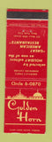 Matchbook Cover - Golden Horn Restaurant New York City