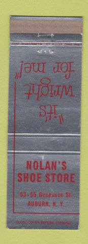 Matchbook Cover - Wright Shoes Nolan's Auburn NY