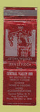 Matchbook Cover - Central Valley Inn French Restaurant Central Valley NY WORN