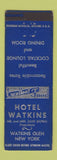 Matchbook Cover - Hotel Watkins Glen NY