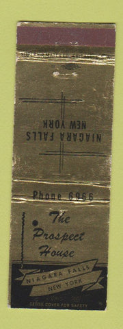 Matchbook Cover - The Prospect House Niagara Falls NY