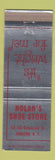 Matchbook Cover - Wright Shoes Nolan's Auburn NY