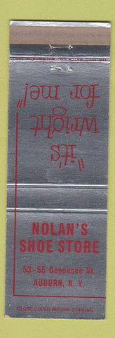 Matchbook Cover - Wright Shoes Nolan's Auburn NY