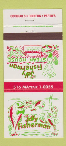 Matchbook Cover - Jolly Fisherman Restaurant Roslyn NY 30 Strike