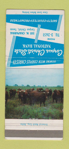 Matchbook Cover - Corpus Christi State Bank TX 30 Strike