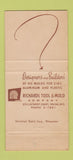 Matchbook Cover - Richards Tool and Mold Racine WI 30 Strike