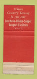 Matchbook Cover - Perona Farms Andover NJ Rooster 30 Strike