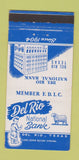Matchbook Cover - Del Rio National Bank Del Rio TX 30 Strike