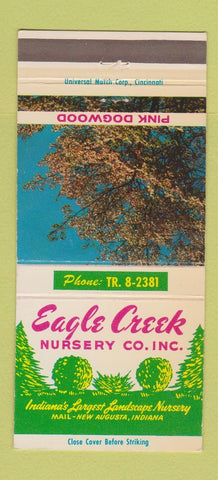 Matchbook Cover - Eagle Creek Nursery New Augusta IN 30 Strike