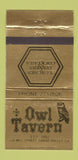 Matchbook Cover - Owl Tavern Grass Valley CA 30 Strike