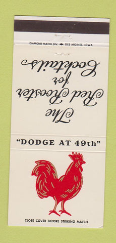 Matchbook Cover - The Red Rooster Omaha NE 30 Strike