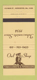 Matchbook Cover - Owl Shop Tobacco Worcester MA 30 Strike