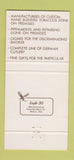 Matchbook Cover - Owl Shop Tobacco Worcester MA 30 Strike