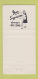 Matchbook Cover - Dew Drop Inn Fargo ND WEAR 30 Strike