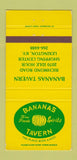 Matchbook Cover - Bananas Tavern Lexington KY 30 Strike