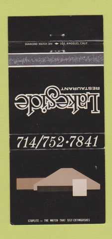 Matchbook Cover - Lakeside Restaurant Newport Beach CA 30 Strike