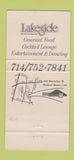 Matchbook Cover - Lakeside Restaurant Newport Beach CA 30 Strike