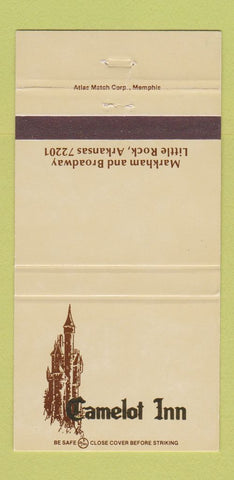 Matchbook Cover - Camelot Inn Little Rock AR 30 Strike