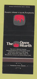 Matchbook Cover - Open Hearth Restaurant Valley Forge PA 30 Strike