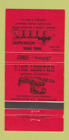 Matchbook Cover - Mae Mae Restaurant Campbell River BC 30 Strike