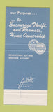 Matchbook Cover - Racine Savings and Loan WI 30 Strike