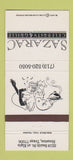 Matchbook Cover - Sazarac Celebrity Grille Houston TX 30 Strike