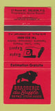 Matchbook Cover - Brasserie Du Buffle Steak Delson QC 30 Strike