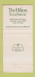 Matchbook Cover - Ginger's Restaurant Hilton Hotel Houston TX 30 Strike