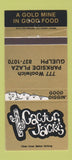 Matchbook Cover - Cactus Jack's Restaurant Guelph ON 30 Strike