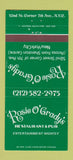 Matchbook Cover - Rosie O'Grady's Restaurant New York City 30 Strike