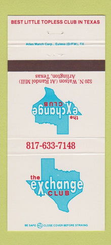 Matchbook Cover - Exchange Club Arlington TX 30 Strike