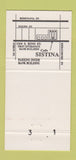 Matchbook Cover - Cafe Sistina Italian Honlulu Hawaii 30 Strike