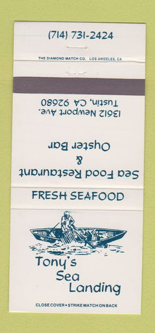 Matchbook Cover - Tony's Sea Landing Tustin CA 30 Strike