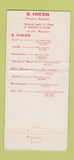 Matchbook Cover - S Hiken Men's Clothes Formal WEAR 30 Strike