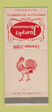 Matchbook Cover - Joseph's Restaurant West Long Branch NJ  30 Strike