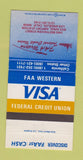 Matchbook Cover - FAA Western Credit Union Los Angeles CA 30 Strike