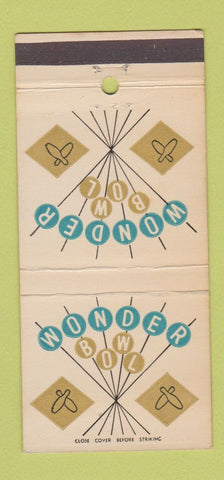 Matchbook Cover - Wonder Bowling  30 Strike