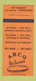 Matchbook Cover - Arco Sandwiches Repentigny QC 30 Strike