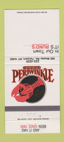 Matchbook Cover - Runde Periwinkle Pub Fairport NY 30 Strike