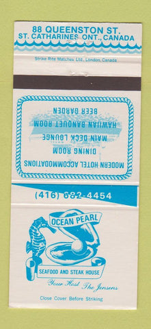 Matchbook Cover - Ocean Pearl Restaurant St Catharines ON 30 Strike