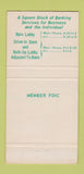 Matchbook Cover - Merchants Produce Bank Kansas City MO 30 Strike