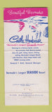 Matchbook Cover - Castle Harbour Bermuda 30 Strike