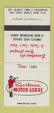 Matchbook Cover - Sportsmen Motor Lodge Charles Town WV WEAR 30 Strike