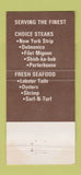Matchbook Cover - Fireside Steak House Williamsburg VA 30 Strike