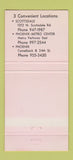 Matchbook Cover - Caf Casino Restaurant Phoenix Scottsdale AZ 30 Strike