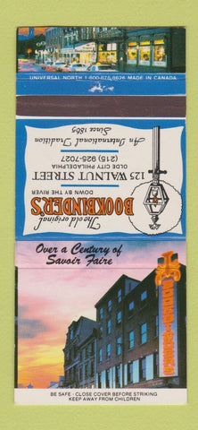 Matchbook Cover - Bookbinders Restaurant Philadelphia PA 30 Strike