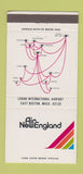 Matchbook Cover - Air New England East Boston MA 30 Strike