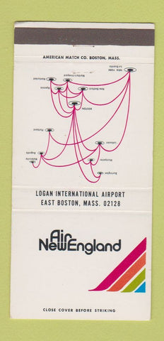 Matchbook Cover - Air New England East Boston MA 30 Strike