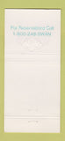 Matchbook Cover - Walt Disney World Swan Orlando FL 30 Strike