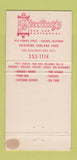 Matchbook Cover - Sterling's Restaurant Sunland CA 30 Strike